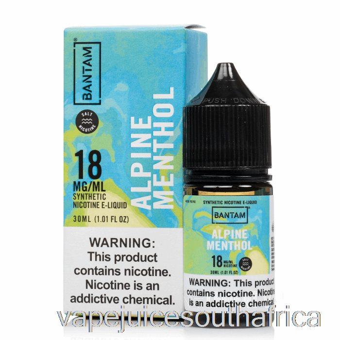 Vape Juice South Africa Alpine Menthol Salts - Bantam Vape - 30Ml 48Mg